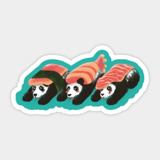 Panda Sushi Sticker